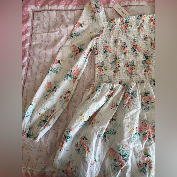 18, Janie and Jack Floral Smocked Romper NWT - Picture 13 of 17